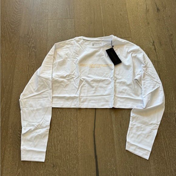 Alphalete oversized legacy long sleeve crop top - Picture 1 of 7